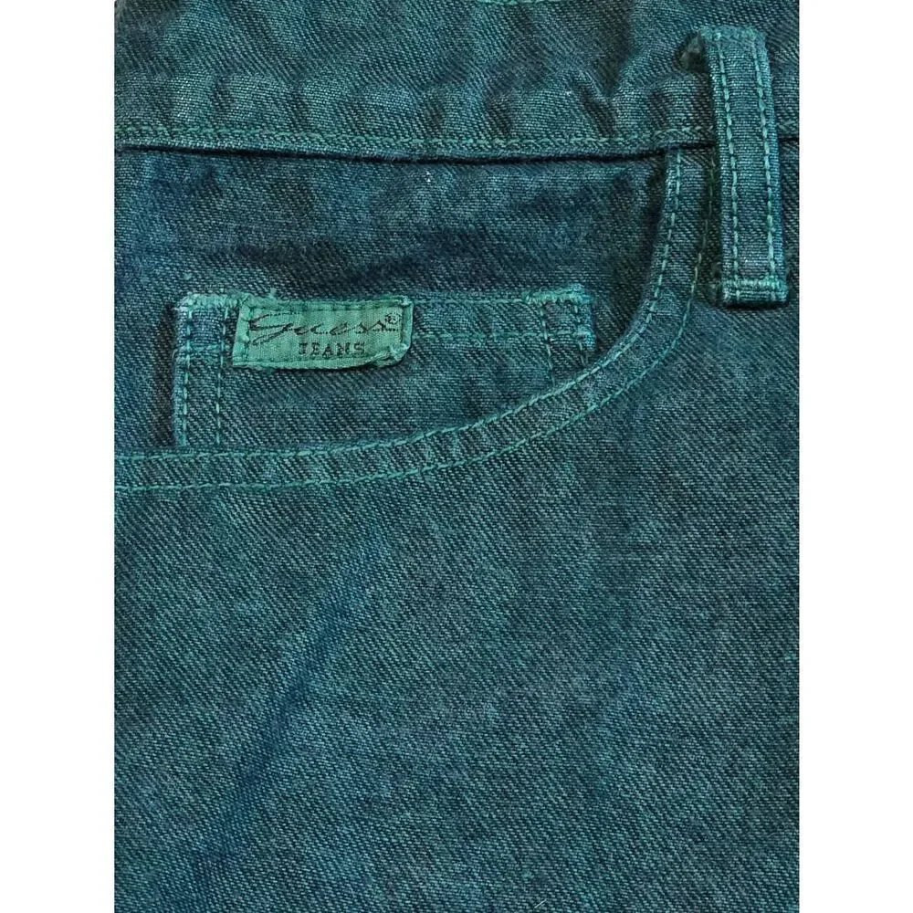 Vintage Green Guess Jeans Size 12
